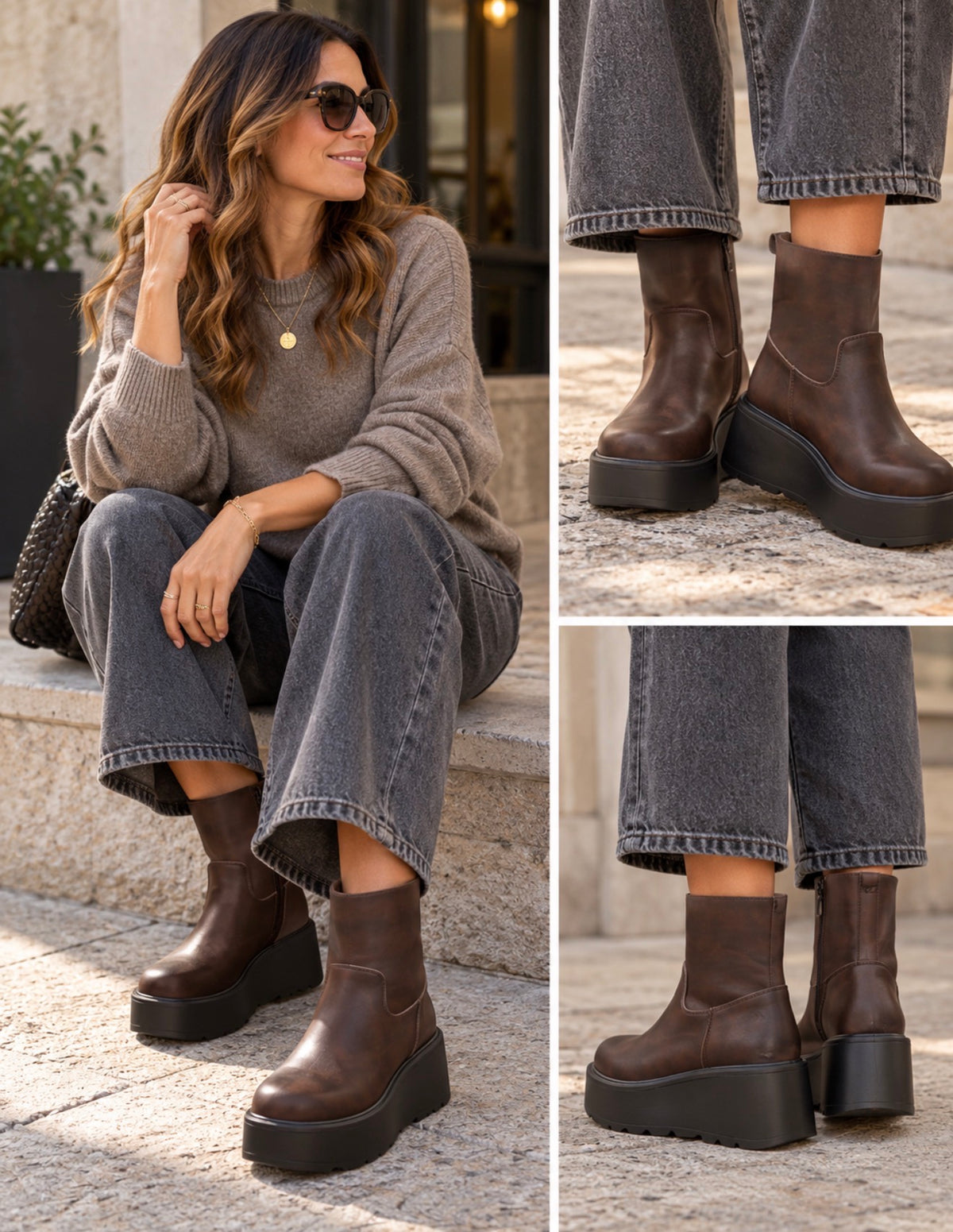 Boots plate-forme