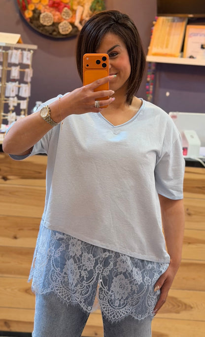 T-shirt dentelle