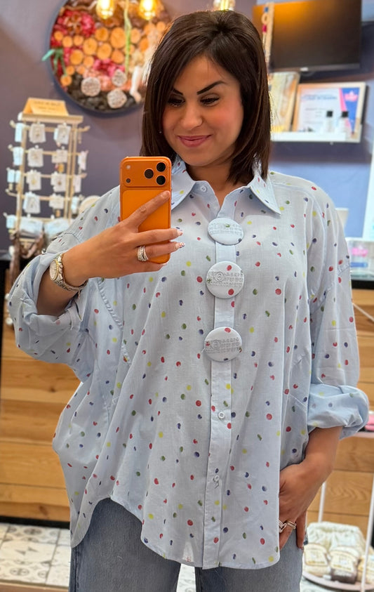 Chemise lolly bleu