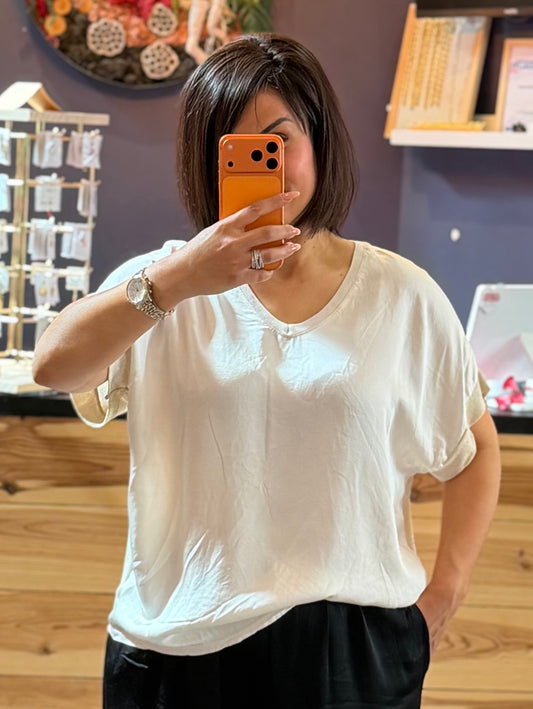 T-shirt bi matière