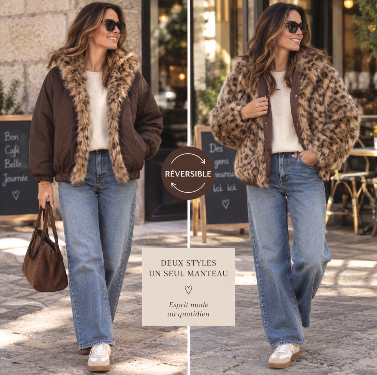 Manteau réversible