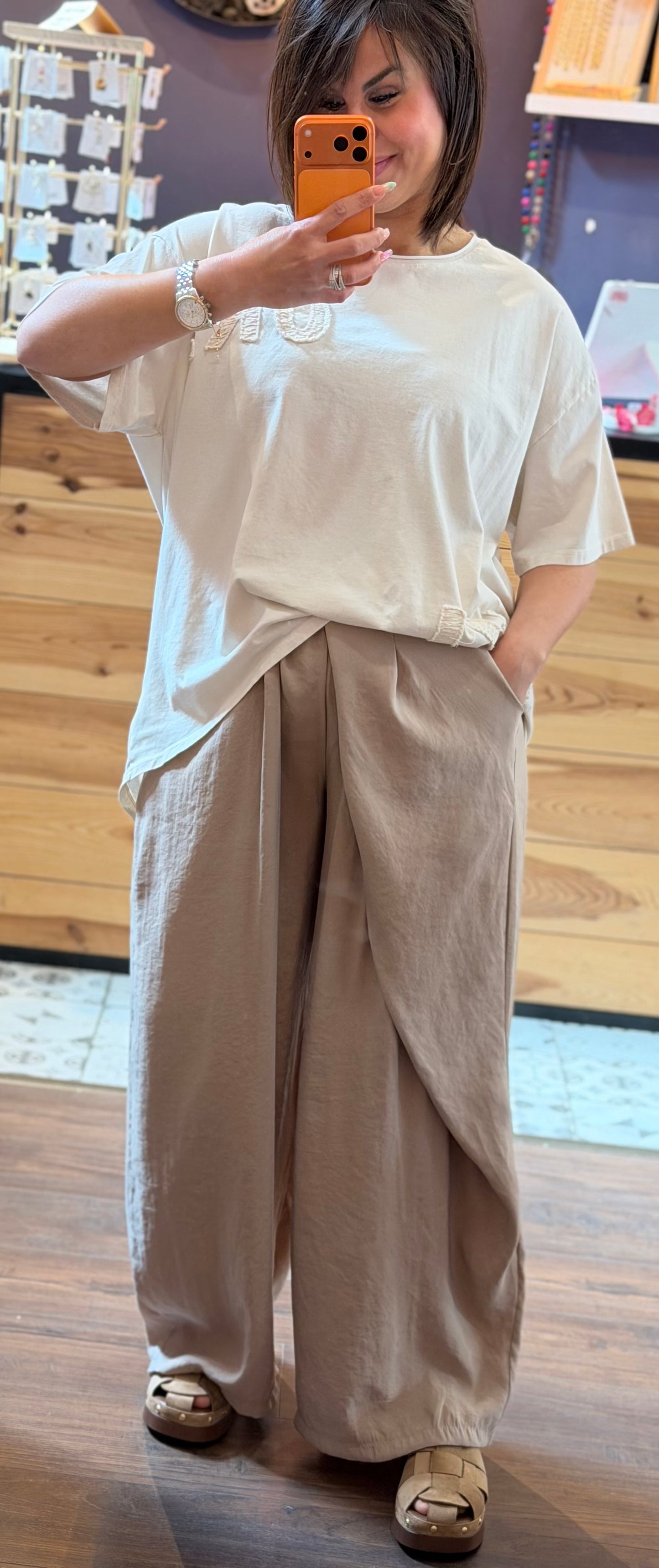 Pantalon revers