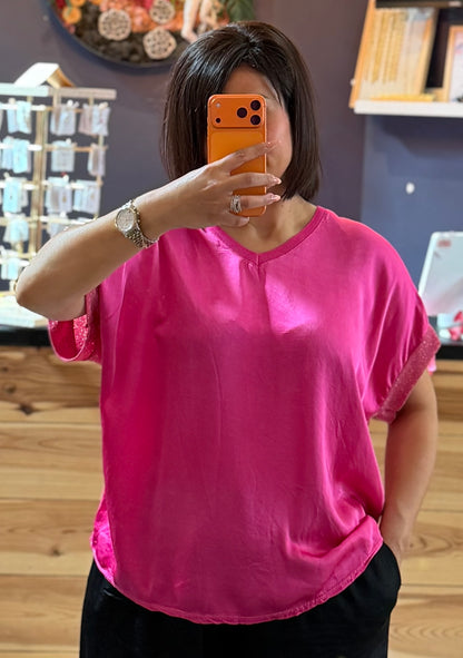 T-shirt bi matière