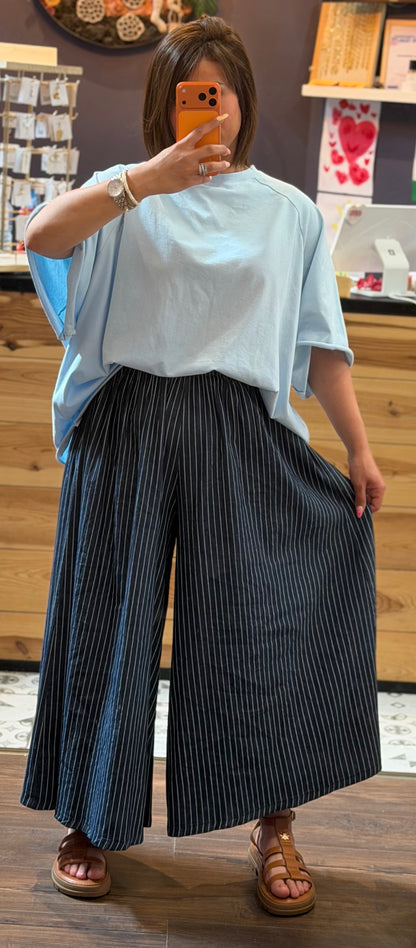Jupe culotte rayures