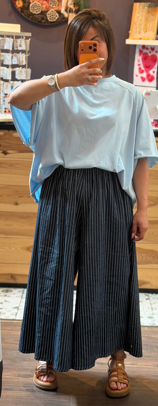 Jupe culotte rayures