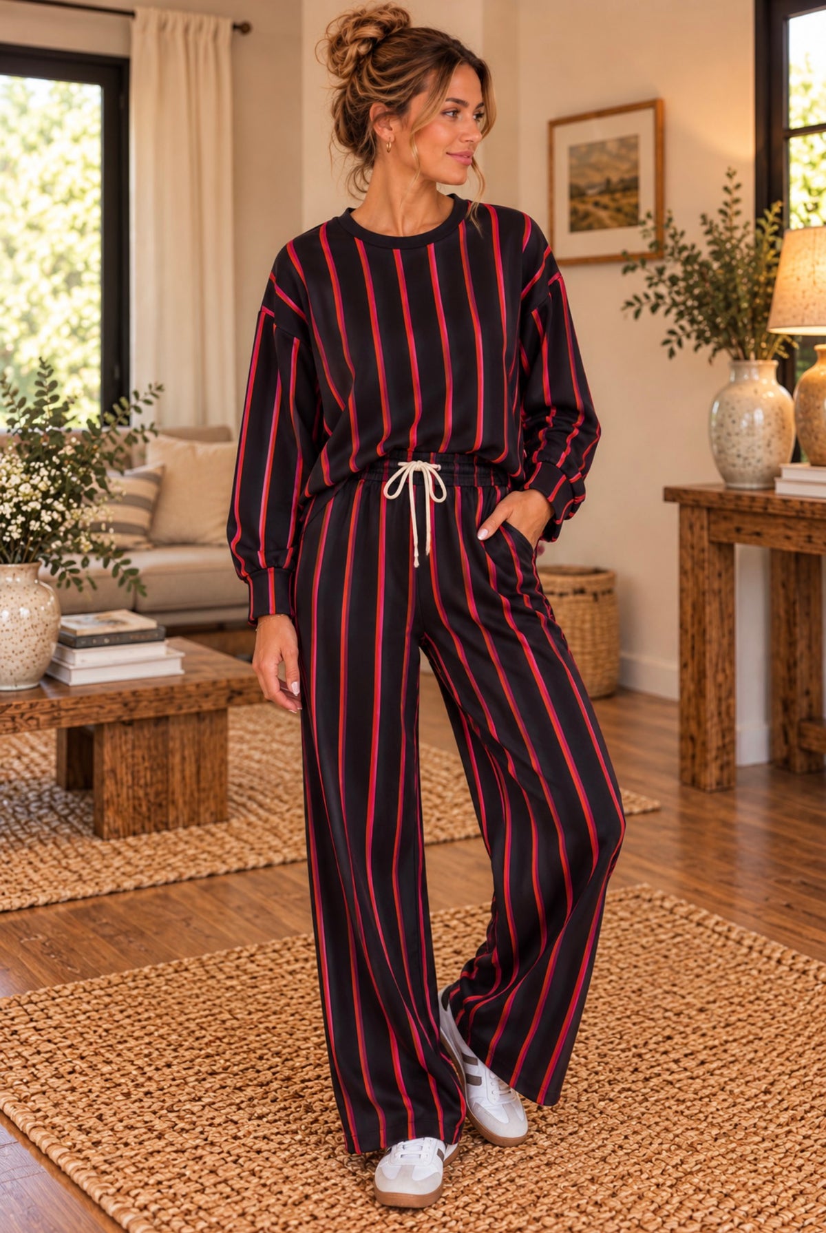 Pantalon rayures